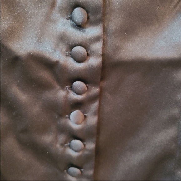 Tom Ford Black Satin Button-Down Blouse - Picture 7 of 11